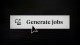 Cursor pointing at a button labeled "Generate jobs" with an icon of a photo and sparkles.