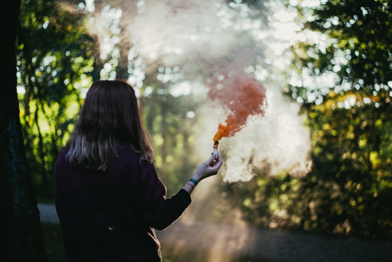 Smoke Bomb Photography